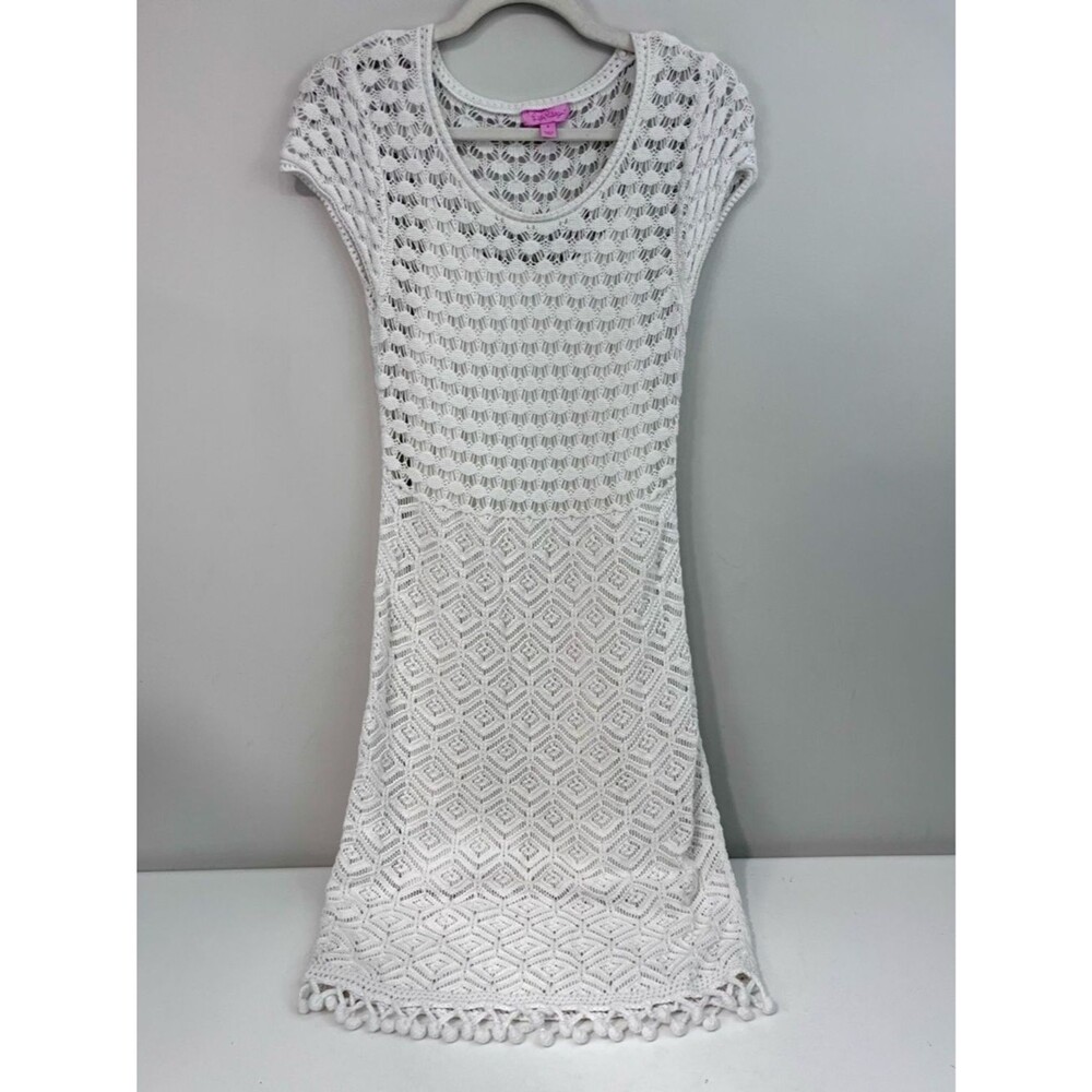 Lilly Pulitzer White Crochet Dress Size Small